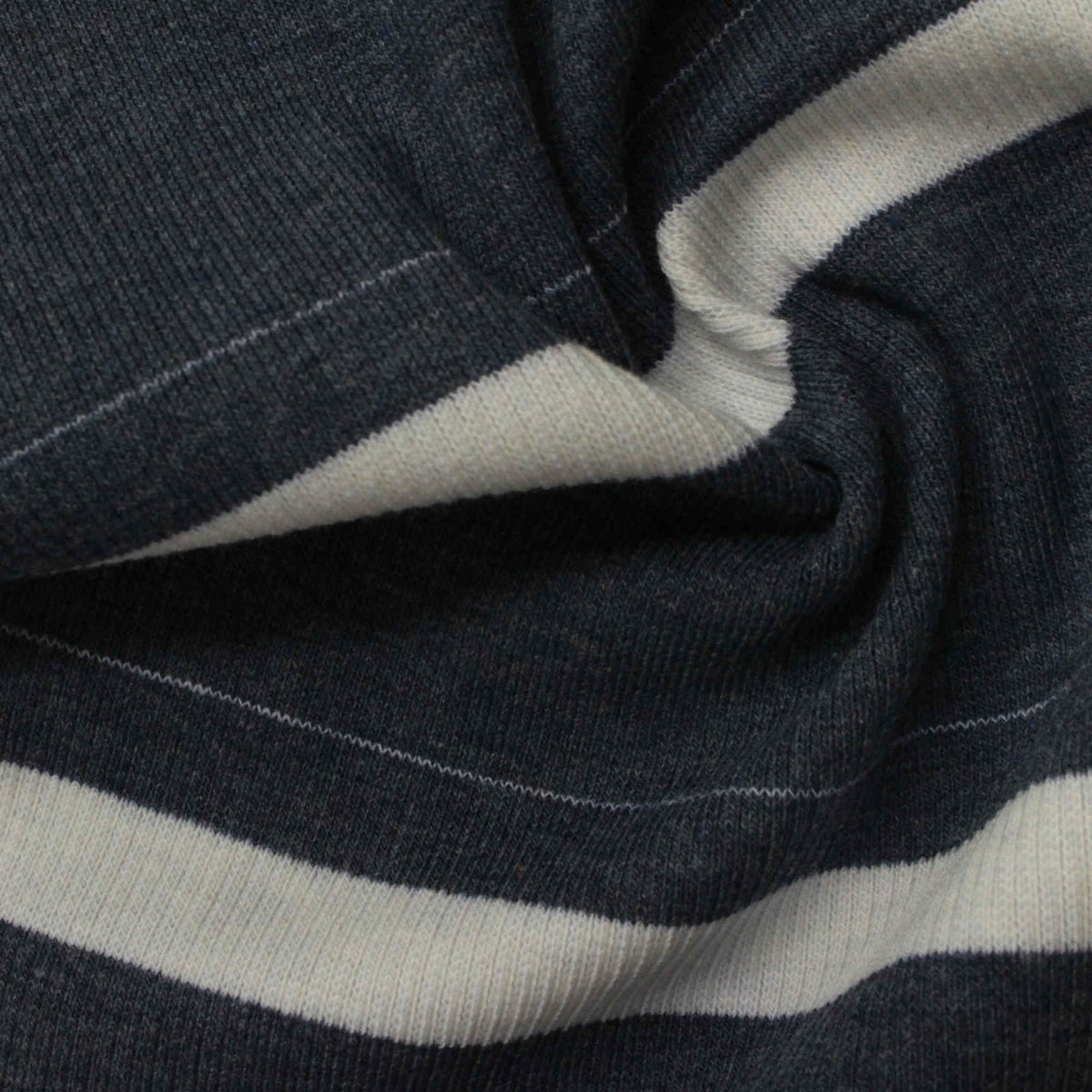 Dark Grey Horizontal-Stripe Knit