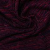 Dark Red Marl Chunky Knit