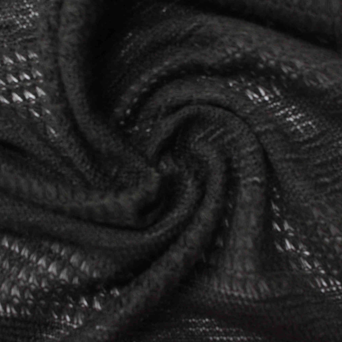 Black Marl Chunky Knit, 211 gsm