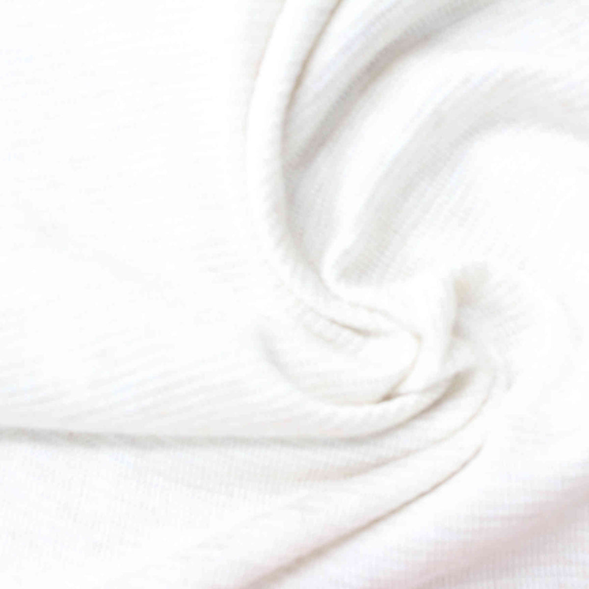 White Ribbed Chunky Knit, Viscose-Poly