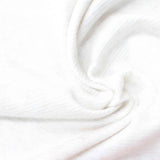 Viscose Polyester Stretch Chunky Knit Fabric, 259 gsm, 150 cm — White