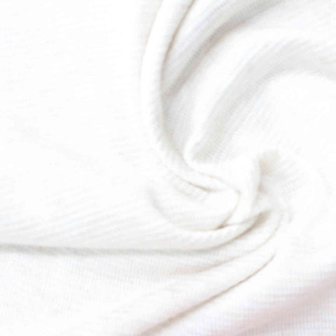 Viscose Polyester Stretch Chunky Knit Fabric, 259 gsm, 150 cm — White