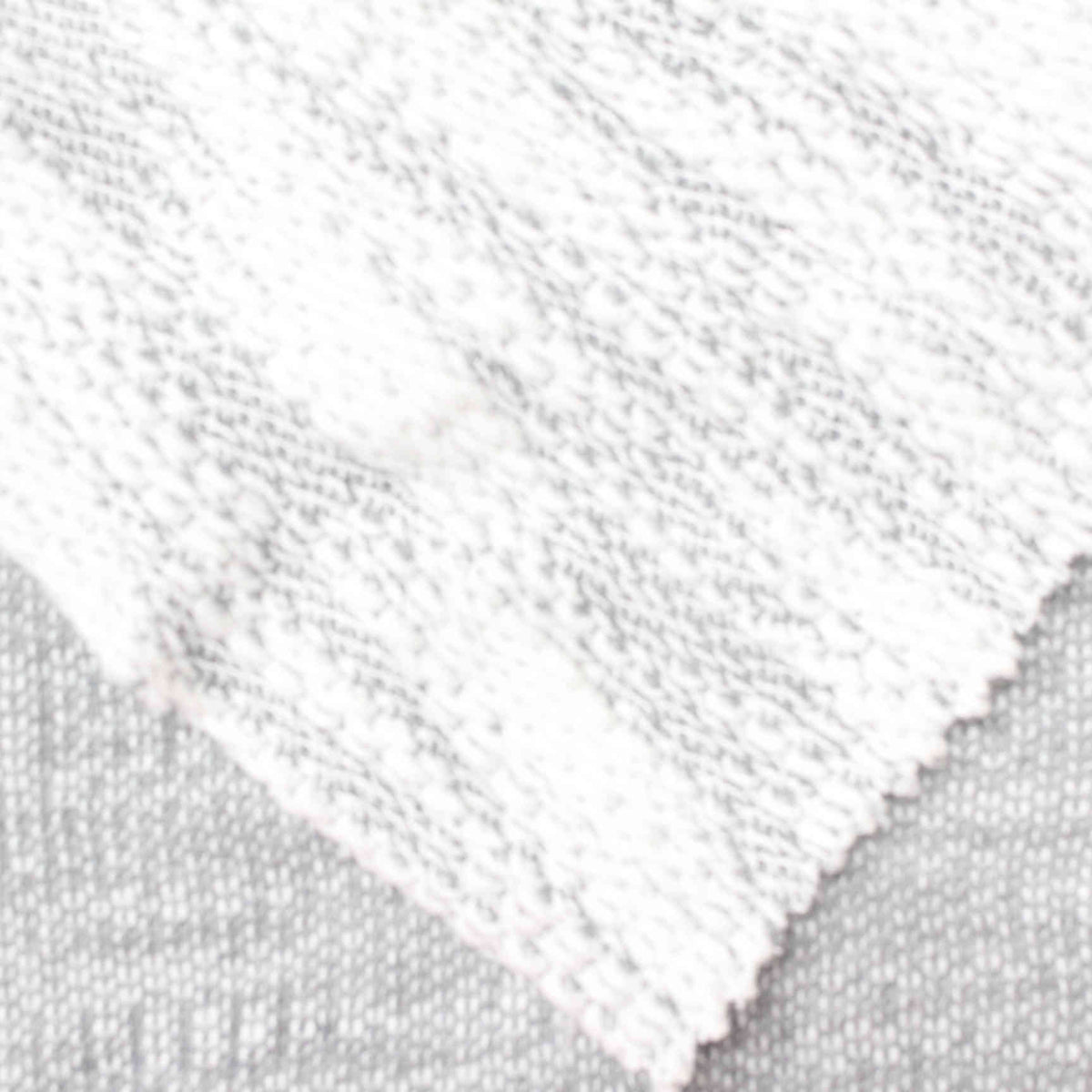 Light Grey Marl Chunky Knit, Polyester, 347 gsm
