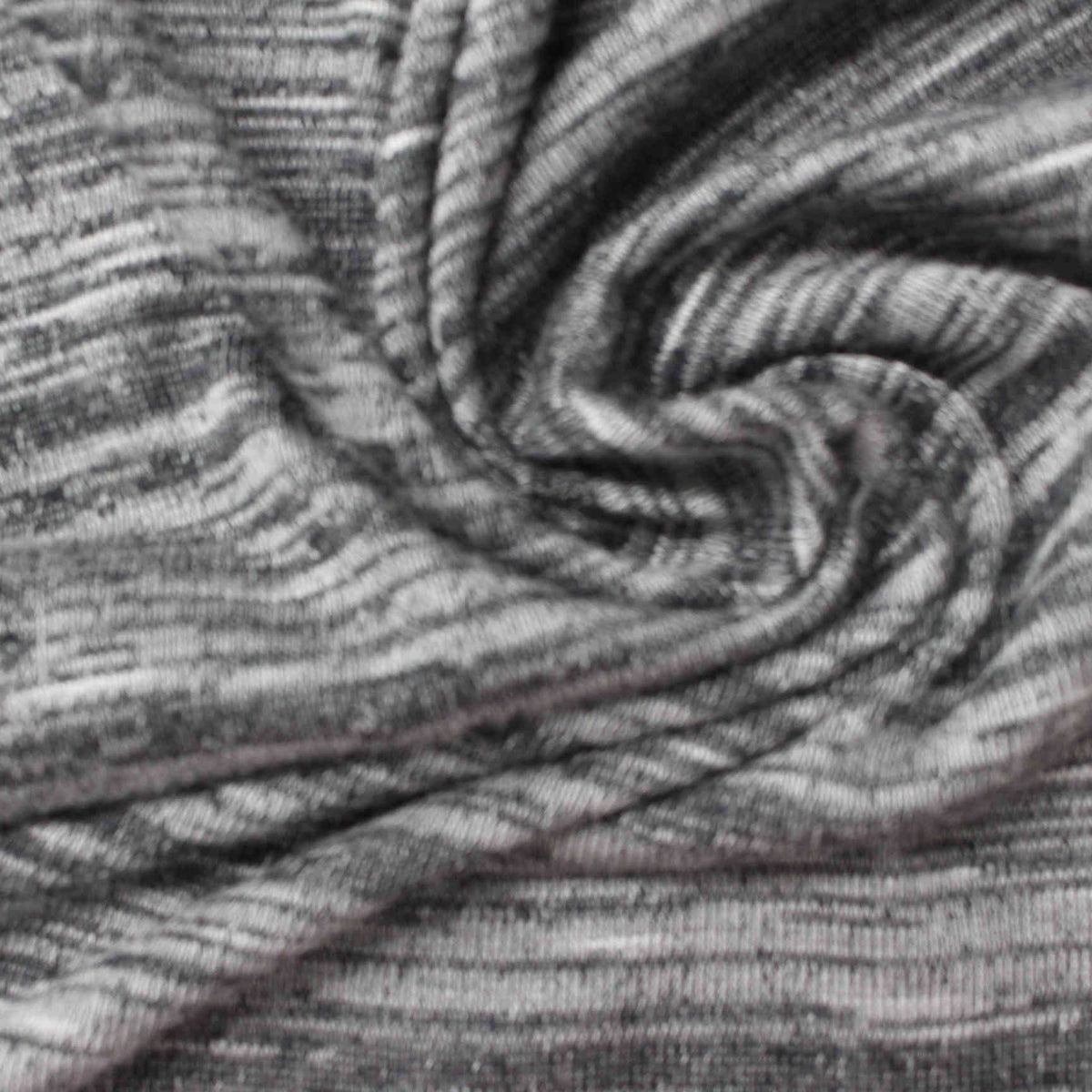 Grey Marl Chunky Knit, Viscose-Poly, 177 gsm