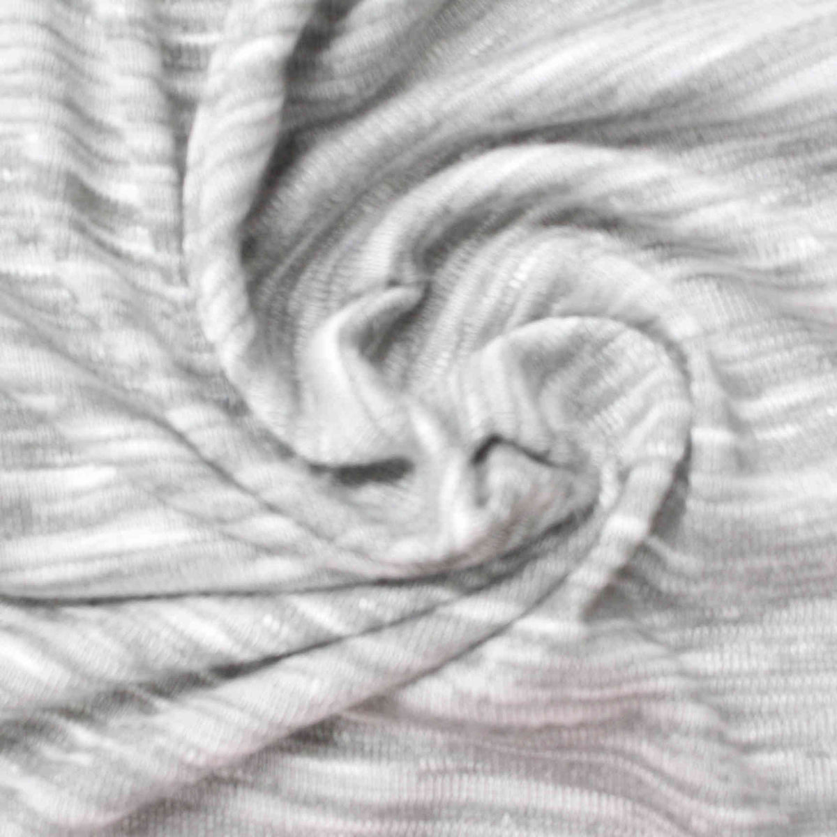 Grey Heathered-Marl Chunky Knit, Viscose-Poly, 179 gsm