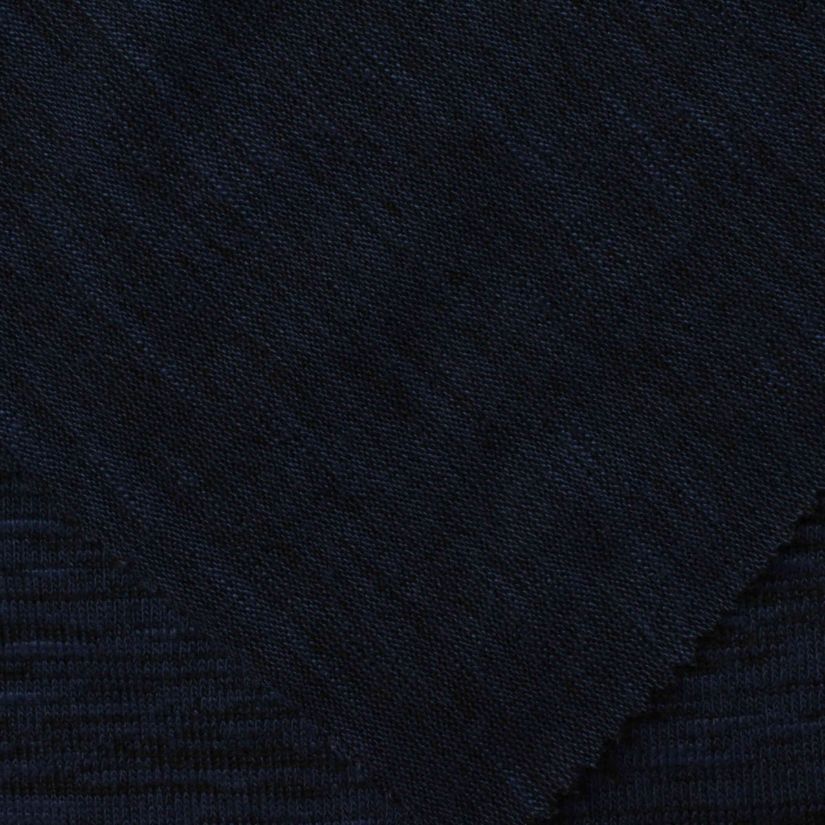 Dark Blue Marl Chunky Knit, Viscose-Poly, 159 gsm