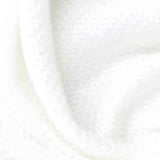 Viscose Polyester Chunky Knit Fabric, 127 gsm, 140 cm — White — texture
