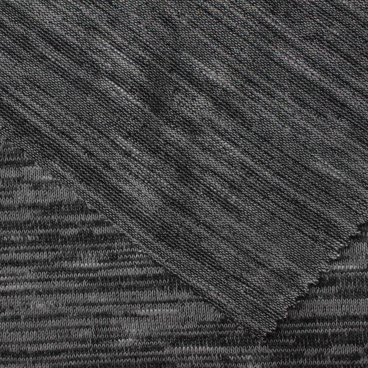 Dark Grey Marl Chunky Knit, 184 gsm, 160 cm, ref EF-224424