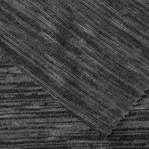 Dark Grey Marl Chunky Knit, 184 gsm, 160 cm, ref EF-224424