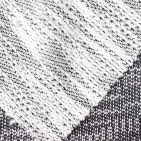 Black Marl Chunky Knit, 206 gsm