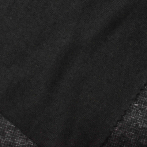 Polyester Stretch Jersey Knit Fabric, 123 gsm, 155 cm — Black