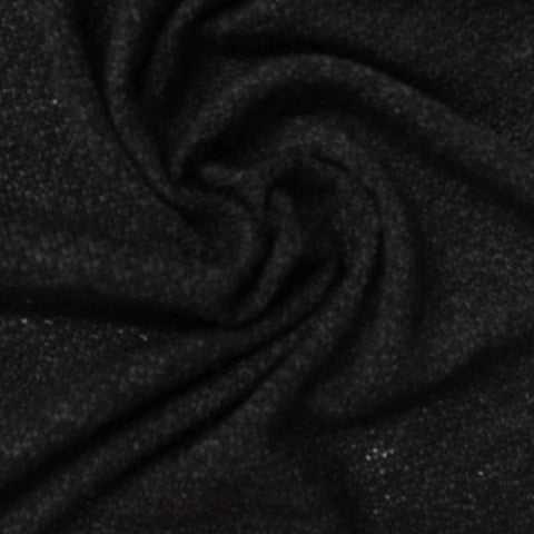 Dark Grey Marl Chunky Knit, Poly-Viscose, 218 gsm