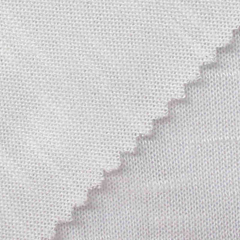 Slub Viscose Polyester Chunky Knit Fabric, 173 gsm, 160 cm — White