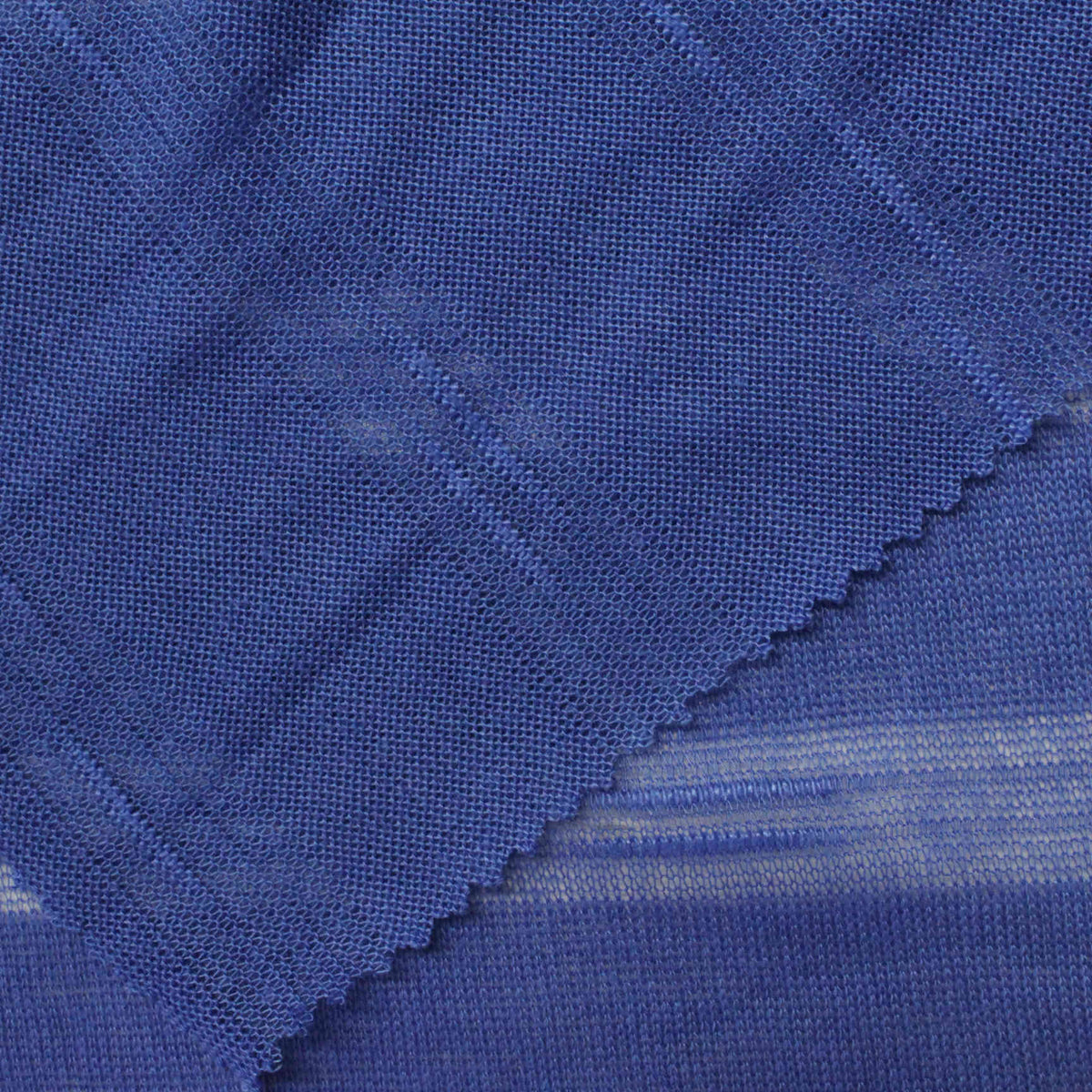 Blue Tone-on-Tone Chunky Knit, Poly-Viscose