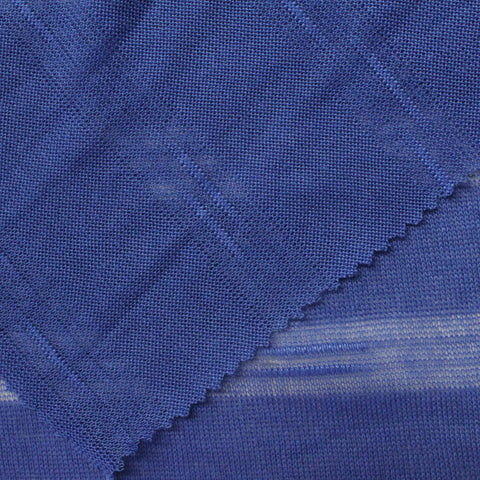 Blue Tone-on-Tone Chunky Knit, Poly-Viscose