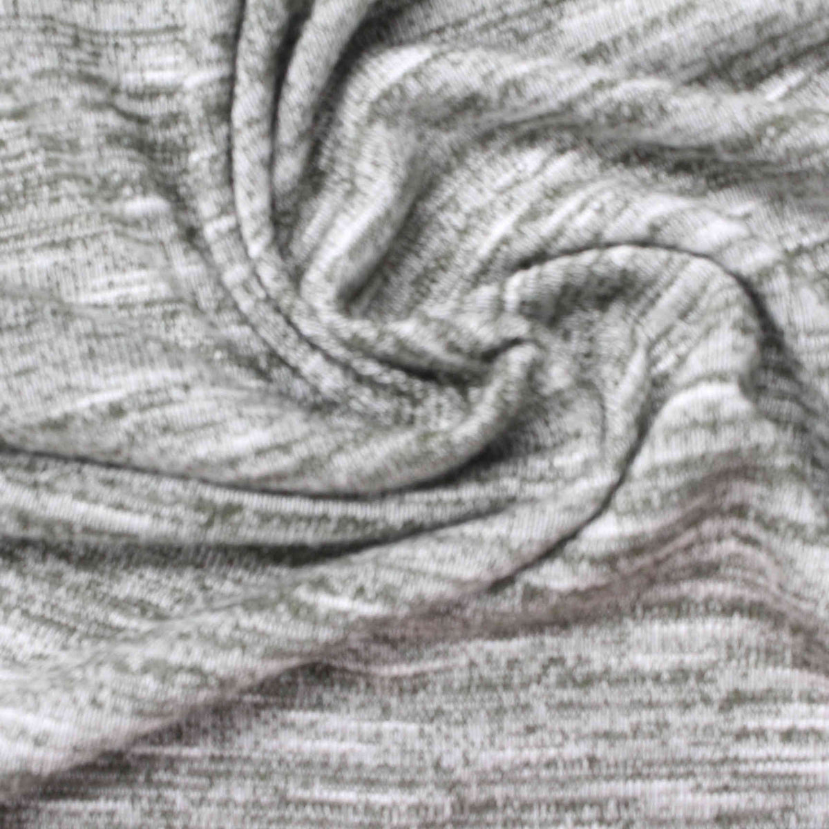 Grey Marl Chunky Knit, Viscose-Poly, 179 gsm