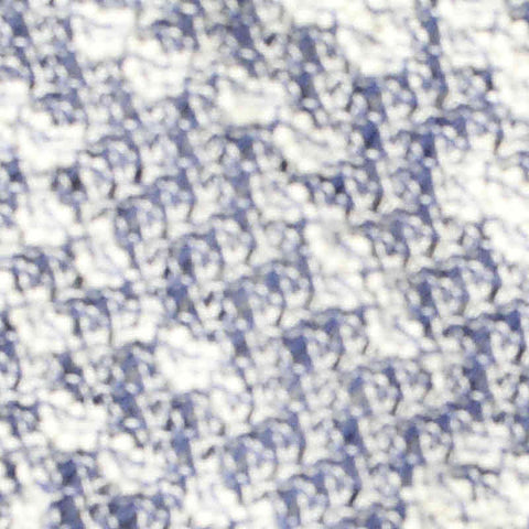 Blue Check Chunky Knit, Cotton-Poly