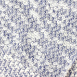 Blue Check Chunky Knit, Cotton-Poly