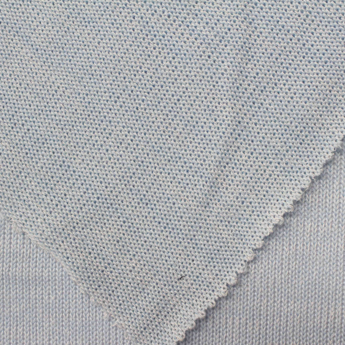 Polyester Viscose Stretch Chunky Knit Fabric, 150 gsm, 150 cm — Blue