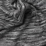 Black Marl Chunky Knit, Viscose-Poly
