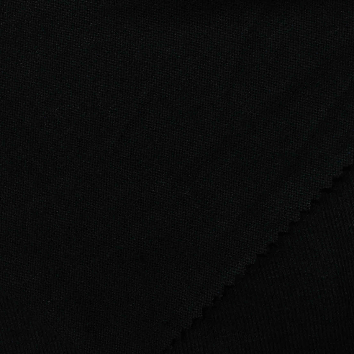 Viscose Polyester Stretch Chunky Knit Fabric, 183 gsm, 160 cm — Black