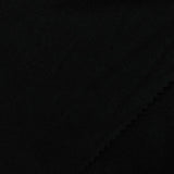 Viscose Polyester Stretch Chunky Knit Fabric, 183 gsm, 160 cm — Black