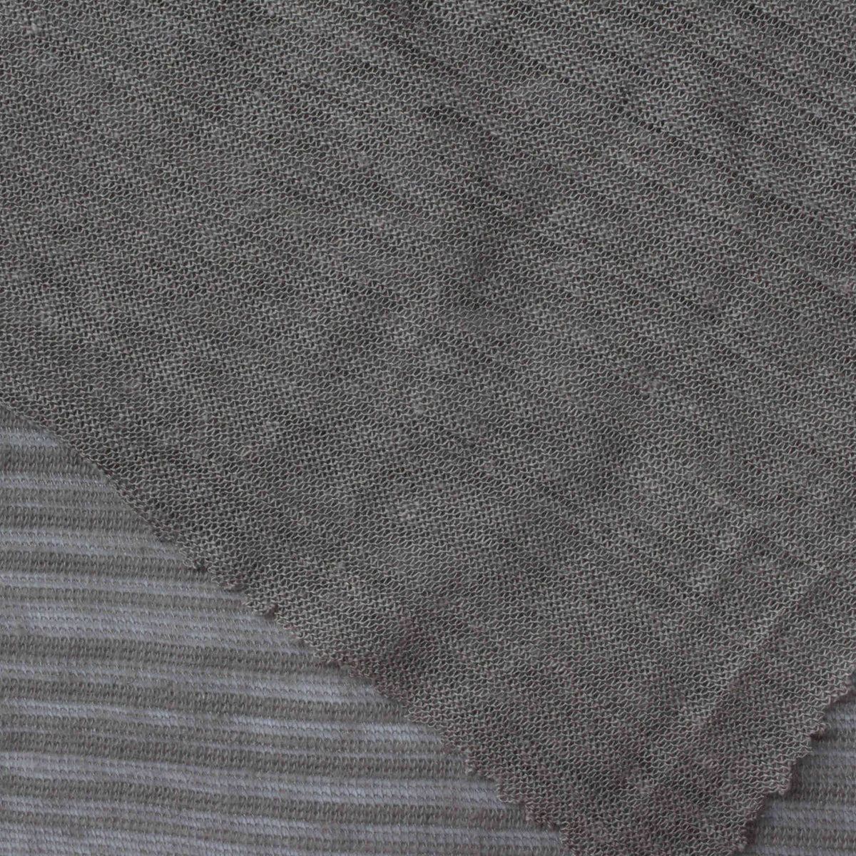 Polyester Viscose Chunky Knit Fabric, 104 gsm, 145 cm — Grey