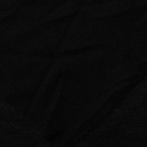 100% Polyester Chunky Knit Fabric, 187 gsm, 160 cm — Black