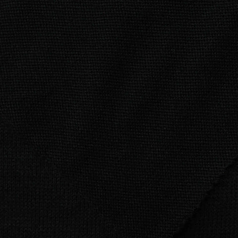 Viscose Polyester Stretch Chunky Knit Fabric, 189 gsm, 165 cm — Black
