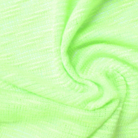 Bright Green Marl Chunky Knit, Polyester