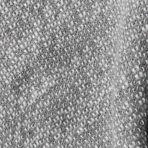 Grey Heathered-Marl Chunky Knit, Polyester, 368 gsm