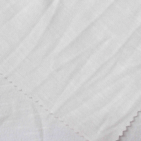 Polyester Viscose Stretch Chunky Knit Fabric, 231 gsm, 155 cm — White