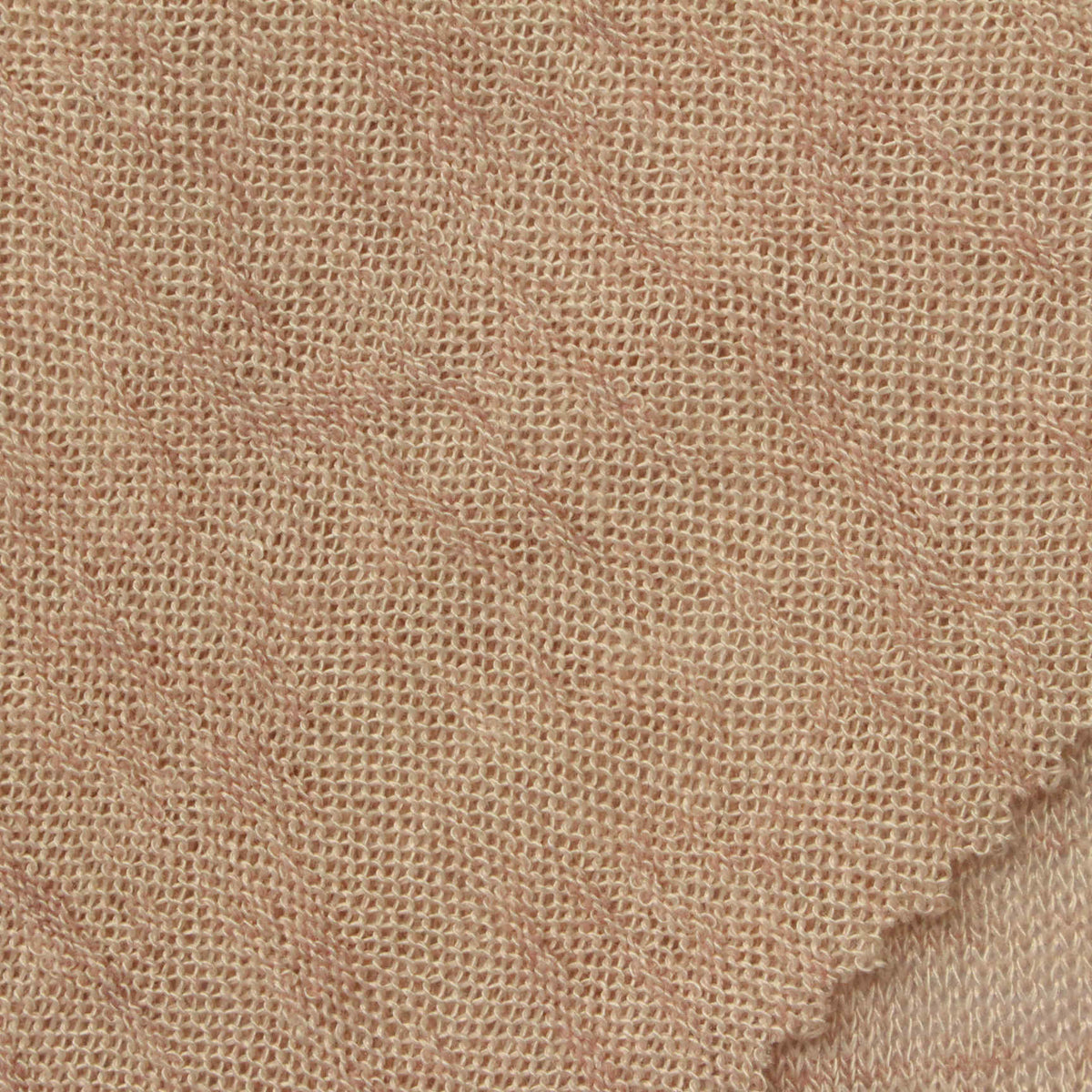 Viscose Polyester Chunky Knit Fabric, 141 gsm, 155 cm — Beige