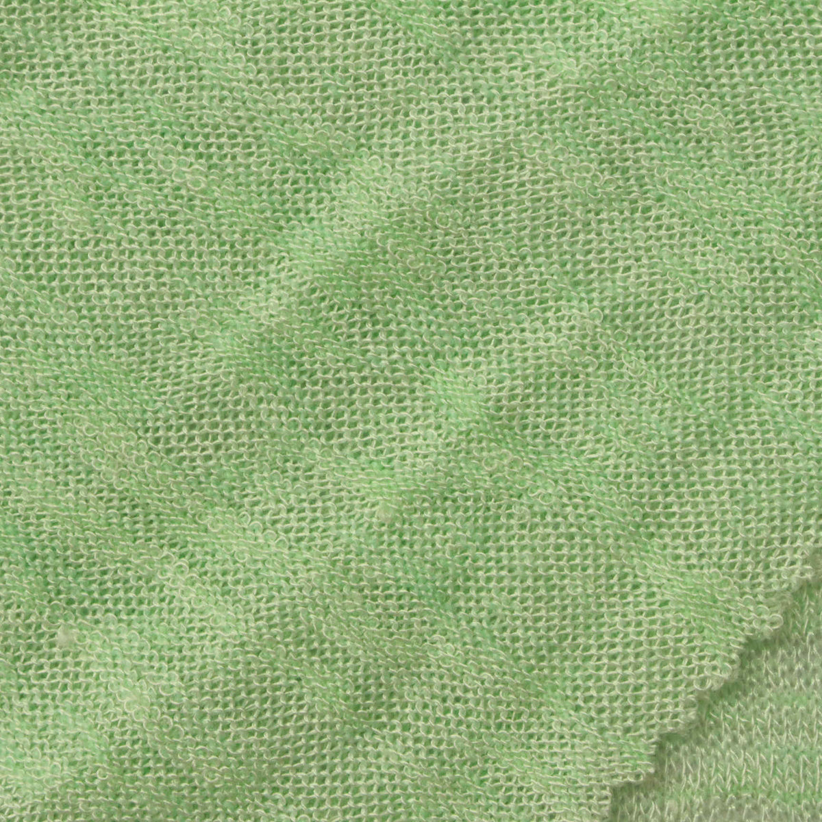 Light Green Marl Chunky Knit, Viscose-Poly, 172 gsm