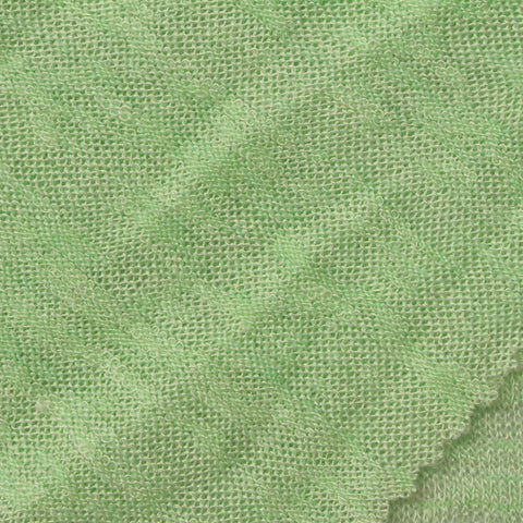 Light Green Marl Chunky Knit, Viscose-Poly, 172 gsm