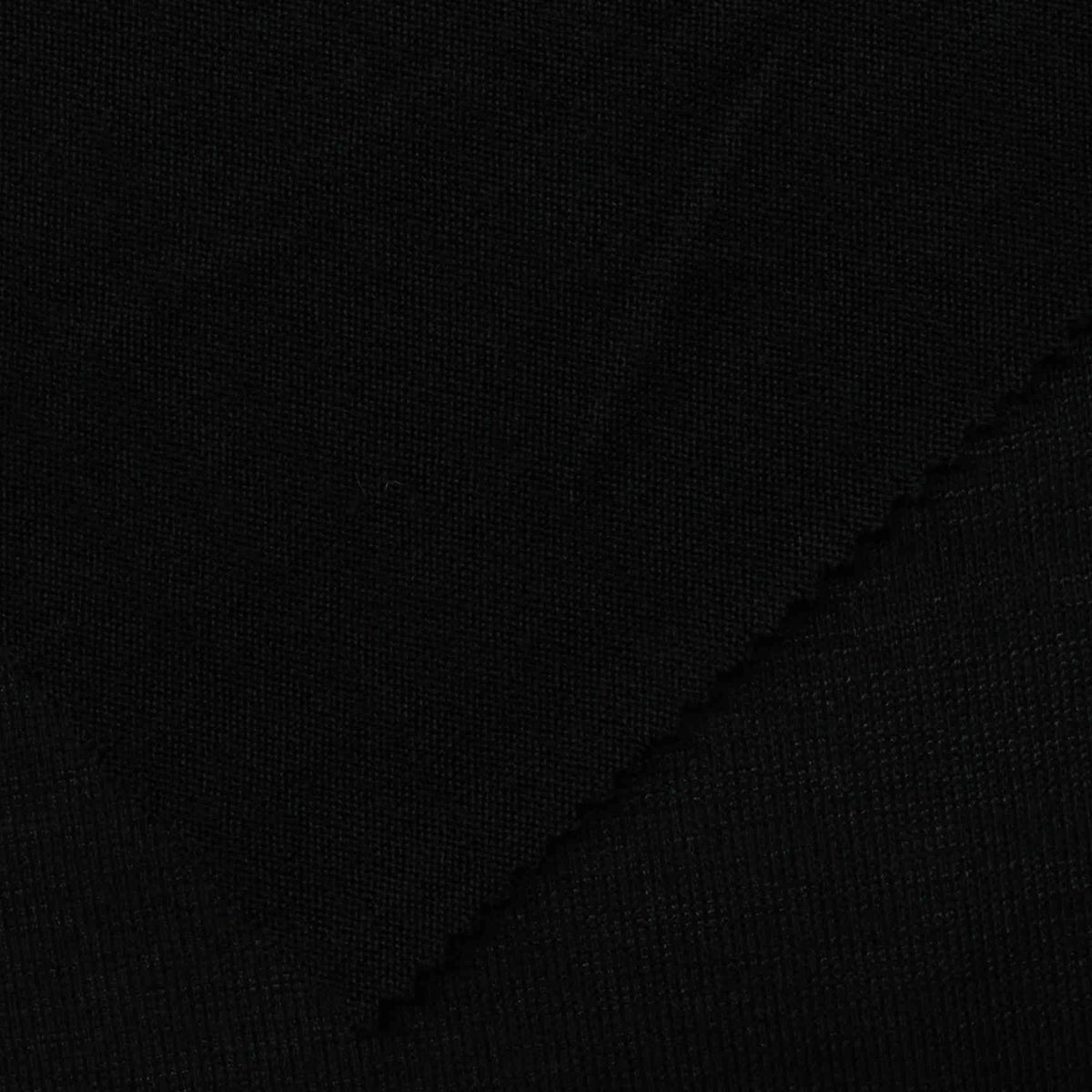 Chunky Knit Fabric, 204 gsm, 155 cm — Black