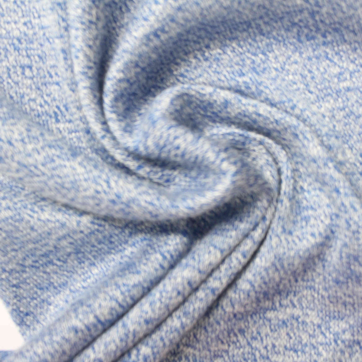 Blue Marl Chunky Knit, 190 gsm