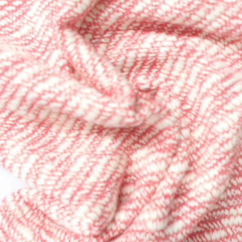 Pink Chevron Chunky Knit, Cotton, 265 gsm