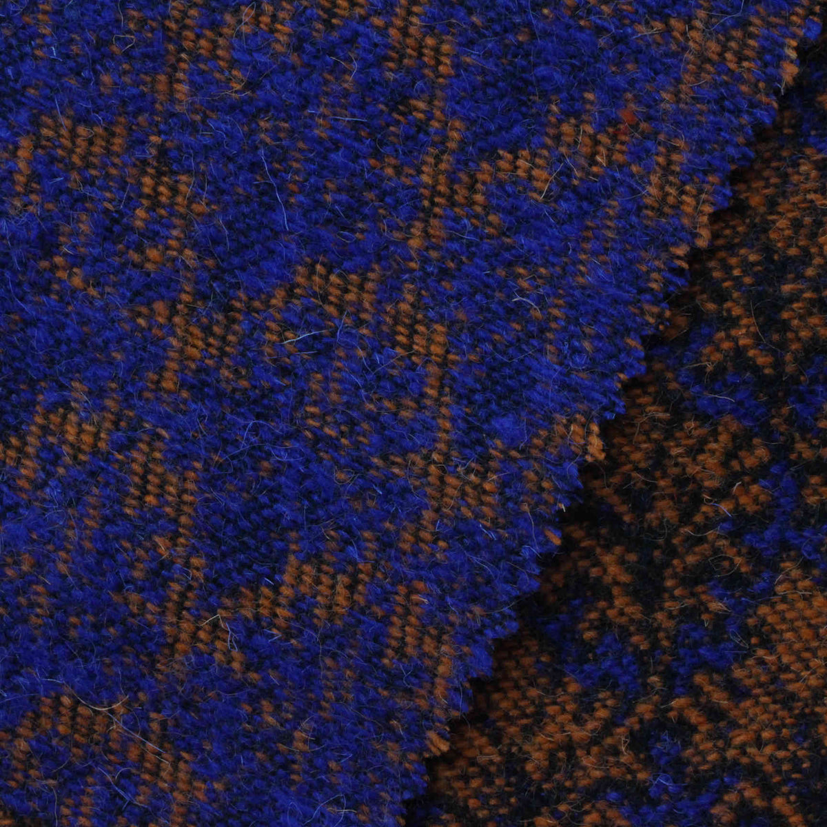 Blue Houndstooth Woven, Polyester, 350 gsm, 150 cm, ref EF-224534