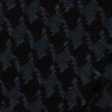 Dark Blue Houndstooth Woven, Polyester