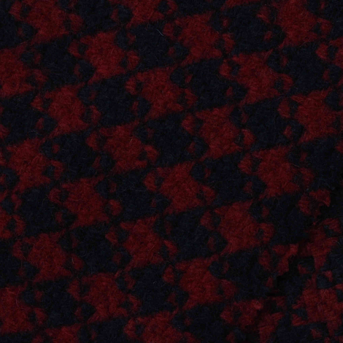 Red Houndstooth Woven, Polyester