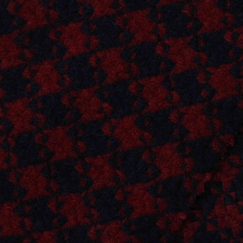 Red Houndstooth Woven, Polyester
