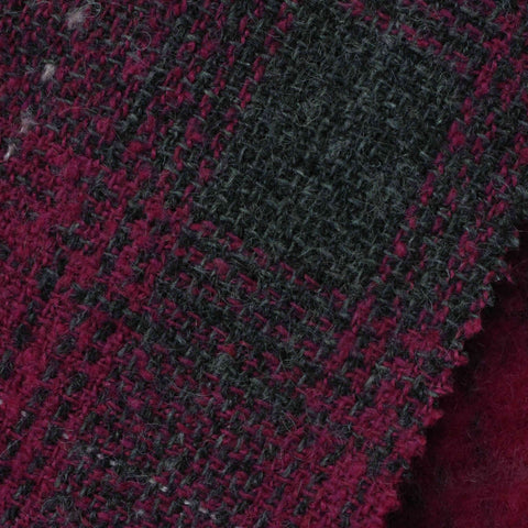 Dark Grey Bold-Plaid Woven, Polyester