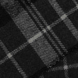 Dark Grey Plaid Woven, Polyester