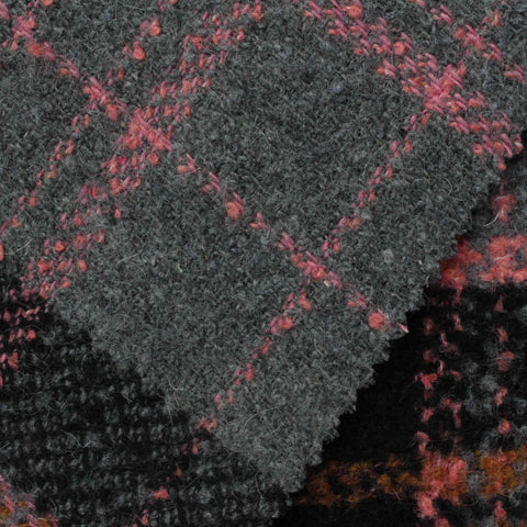 Grey Plaid Woven, Polyester, 376 gsm