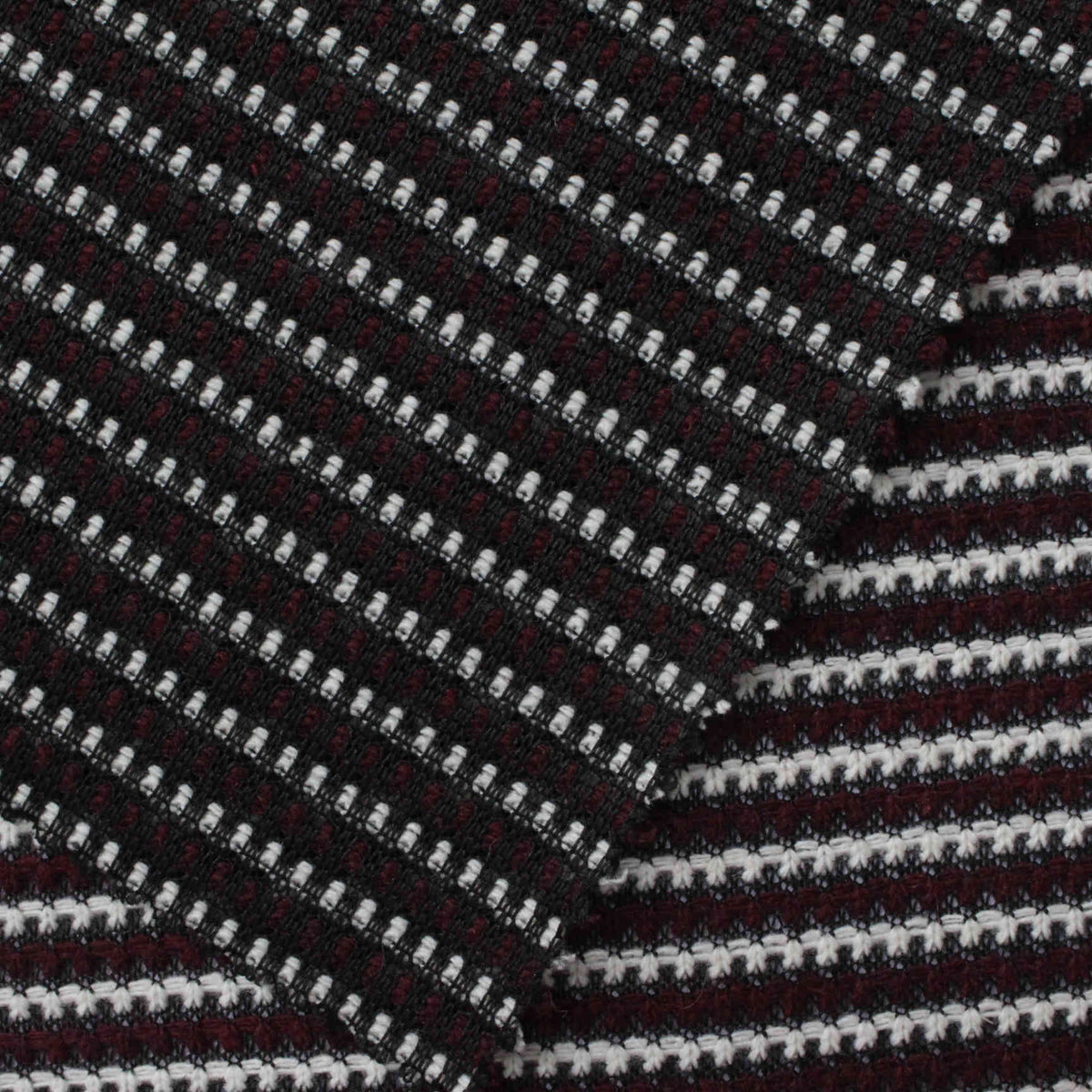 White Dot Interlock Knit