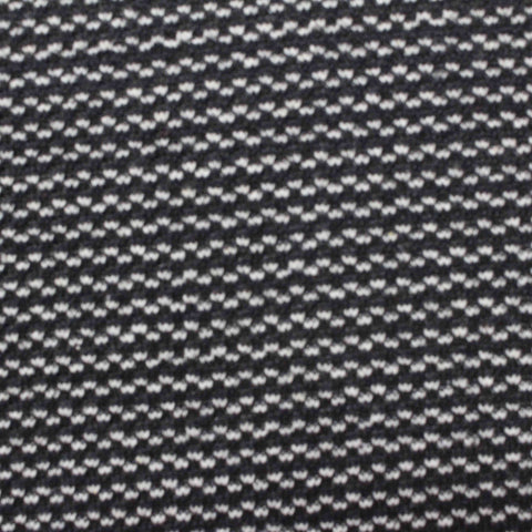 Jacquard Chunky Knit Fabric, 400 gsm, 160 cm — Black