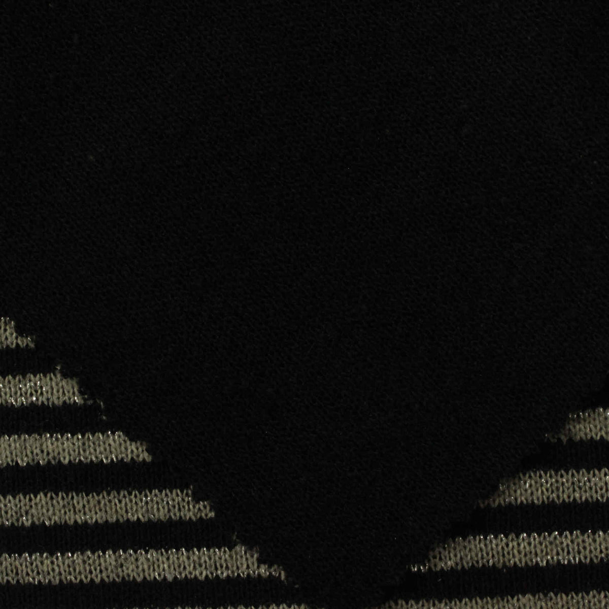 Black Horizontal-Stripe Chunky Knit, 470 gsm