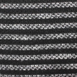 Black Horizontal-Stripe Chunky Knit