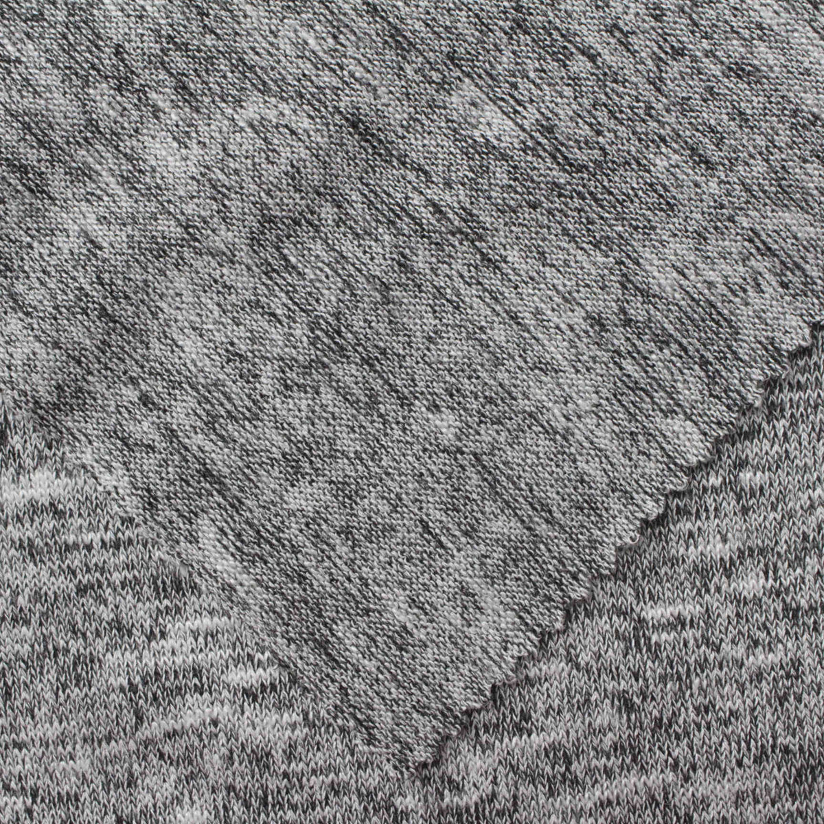Black Marl Chunky Knit, Viscose-Poly, 226 gsm